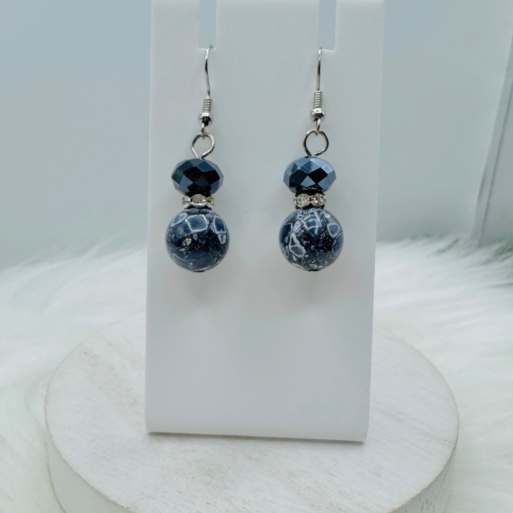 Multicolored Beaded Earrings Style 201